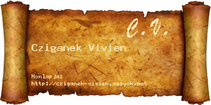 Cziganek Vivien névjegykártya